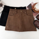 复古时尚 百搭鹿皮绒高腰显瘦半身裙防走光短裙包臀裙a字裙女秋冬