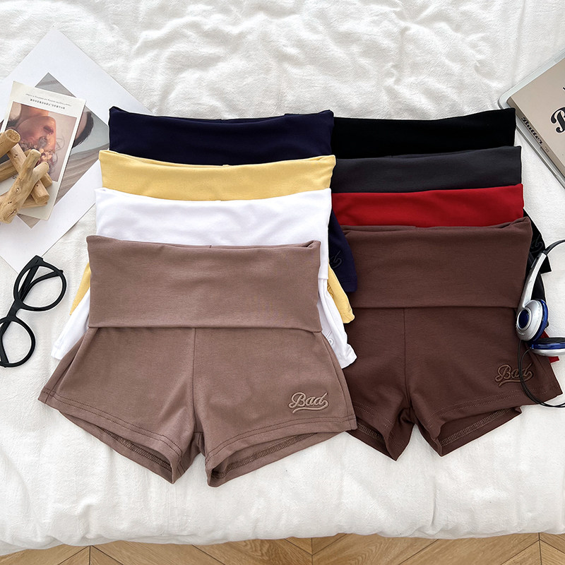 美式辣妹刺绣字母翻边高腰显瘦超短裤阔腿裤打底裤热裤包臀裤女,女装/女士精品,休闲裤,淘宝优惠券,粉丝福利购,淘宝优惠卷