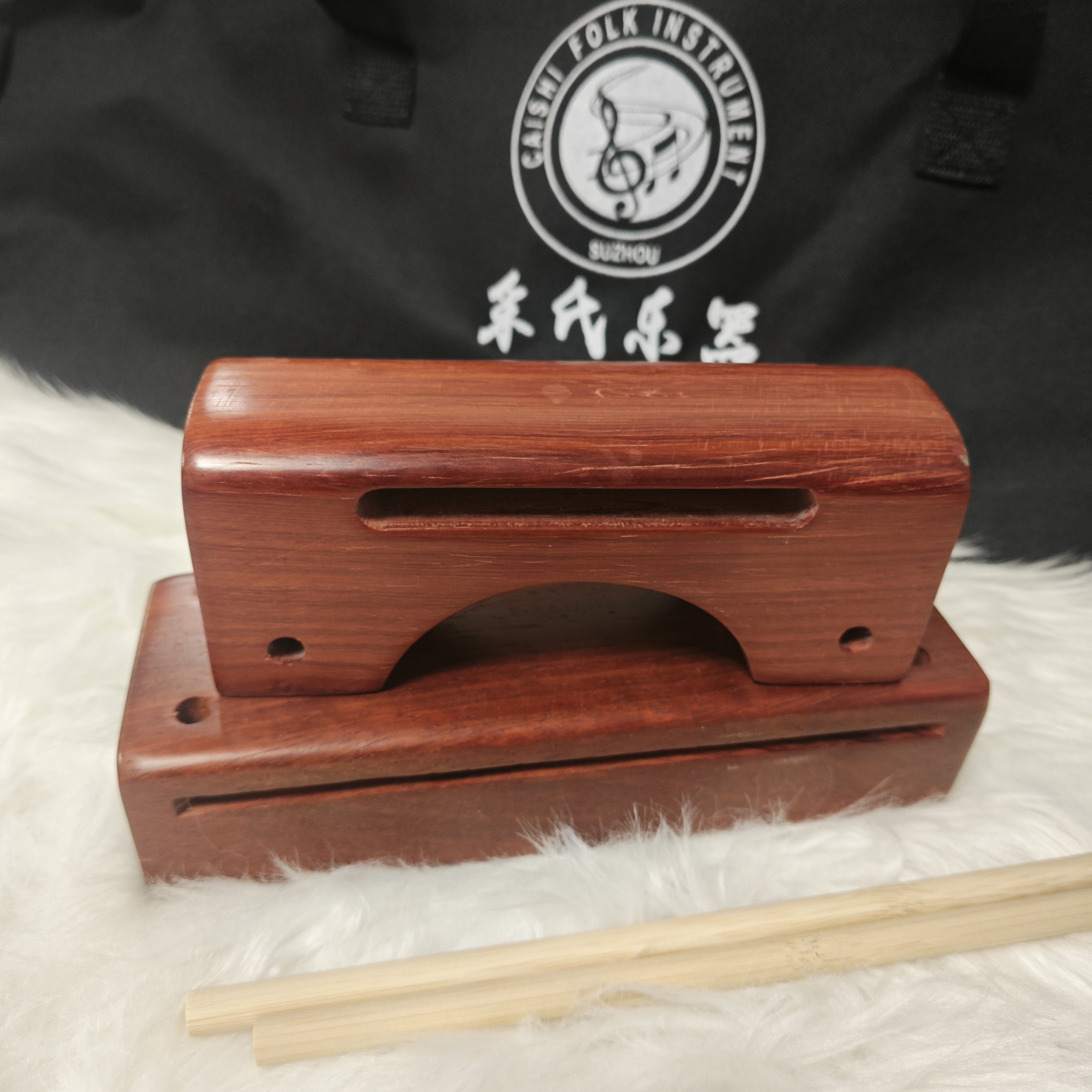 高低音板红花梨木竹棒打击乐器戏曲戏曲唱戏梆子长短脚木鱼角鱼包