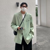 春秋男士休闲西服小西装潮ins单西外套痞帅宽松大码韩版F179-P95，男装西服套装，电商A152