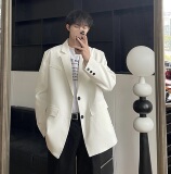 小西装外套男春秋ins痞帅高级感男装oversize休闲西服XF130-P95，男装西服套装，电商A152