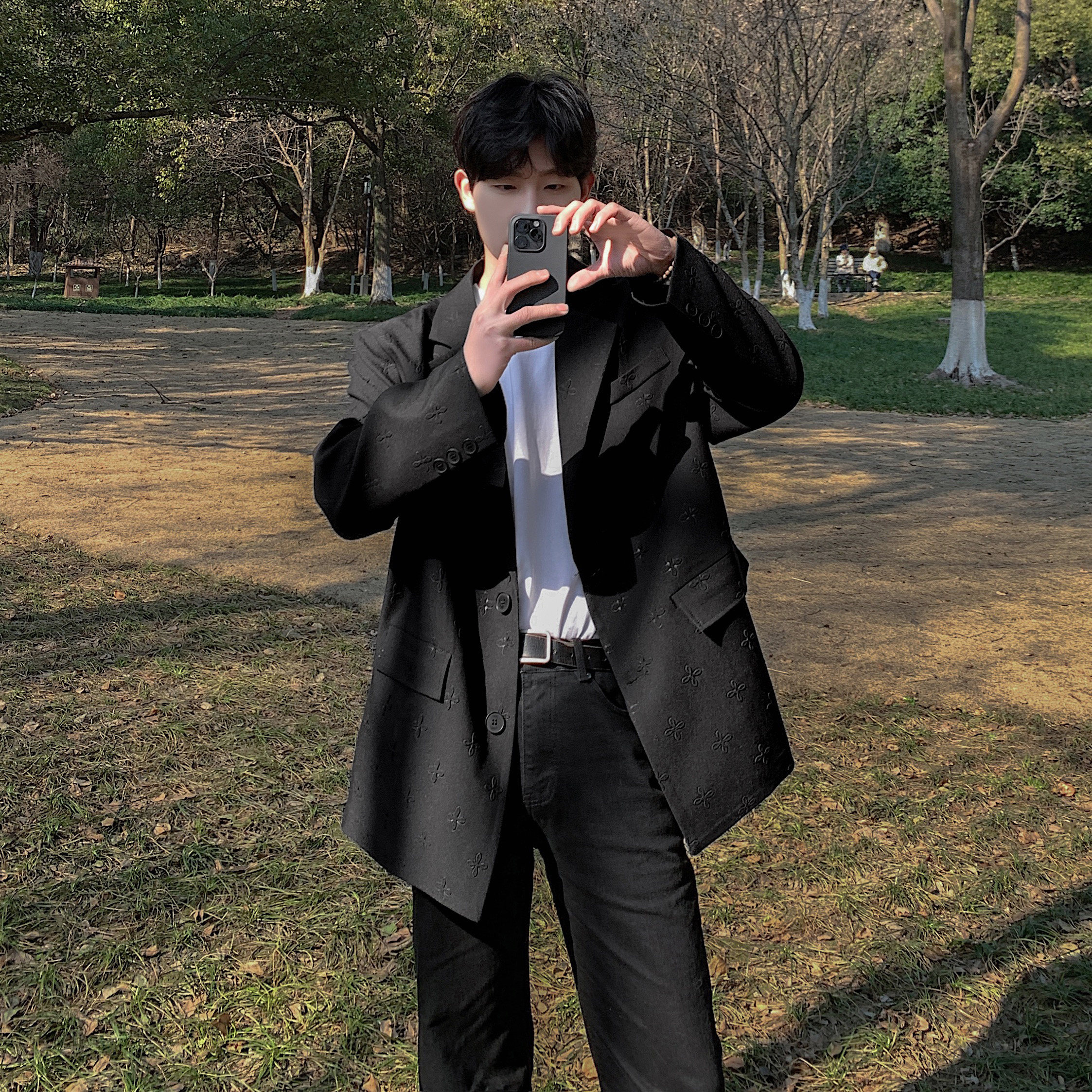 高级感西装外套男轻熟风韩版垫肩西服痞帅炸街F505-P110,男装西服套装,电商A152