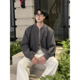直播美式飞行夹克男秋季新款立领棒球服工装外套韩版F331-P98，男装夹克，电商A152