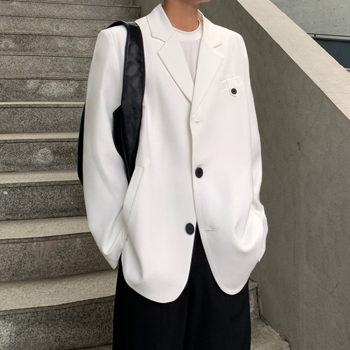 春秋季男士休闲西服小西装ins单西外套痞帅宽松大码韩版F171-P95