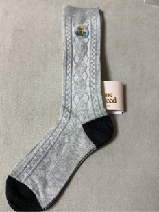 学院风夏款土星太后网眼棉小腿堆堆袜 四季棉加厚毛巾小腿袜