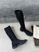 广州专柜货羊京羊皮弹力不过膝长靴4cm高60 米粒专属 老方