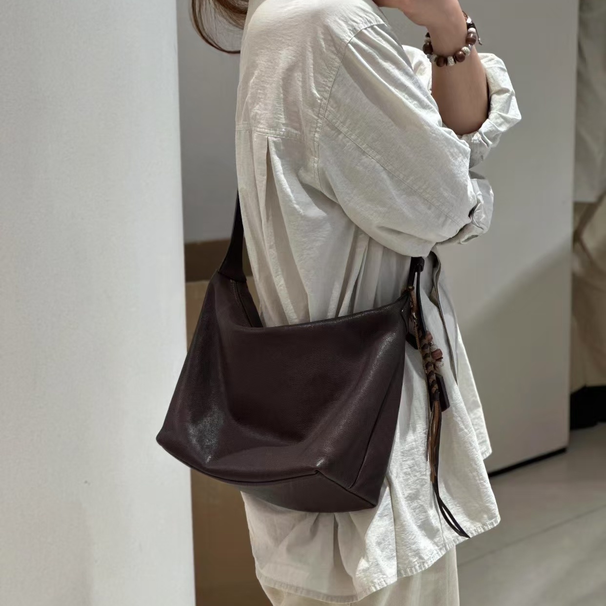 韩版ins风简约百搭单肩斜挎腋下