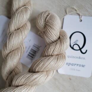 亚麻原色 50克155米Fingering美国Quince & co Sparrow有机亚麻线