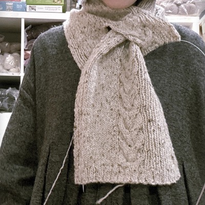 爱尔兰粗花呢围巾DIY编织材料包