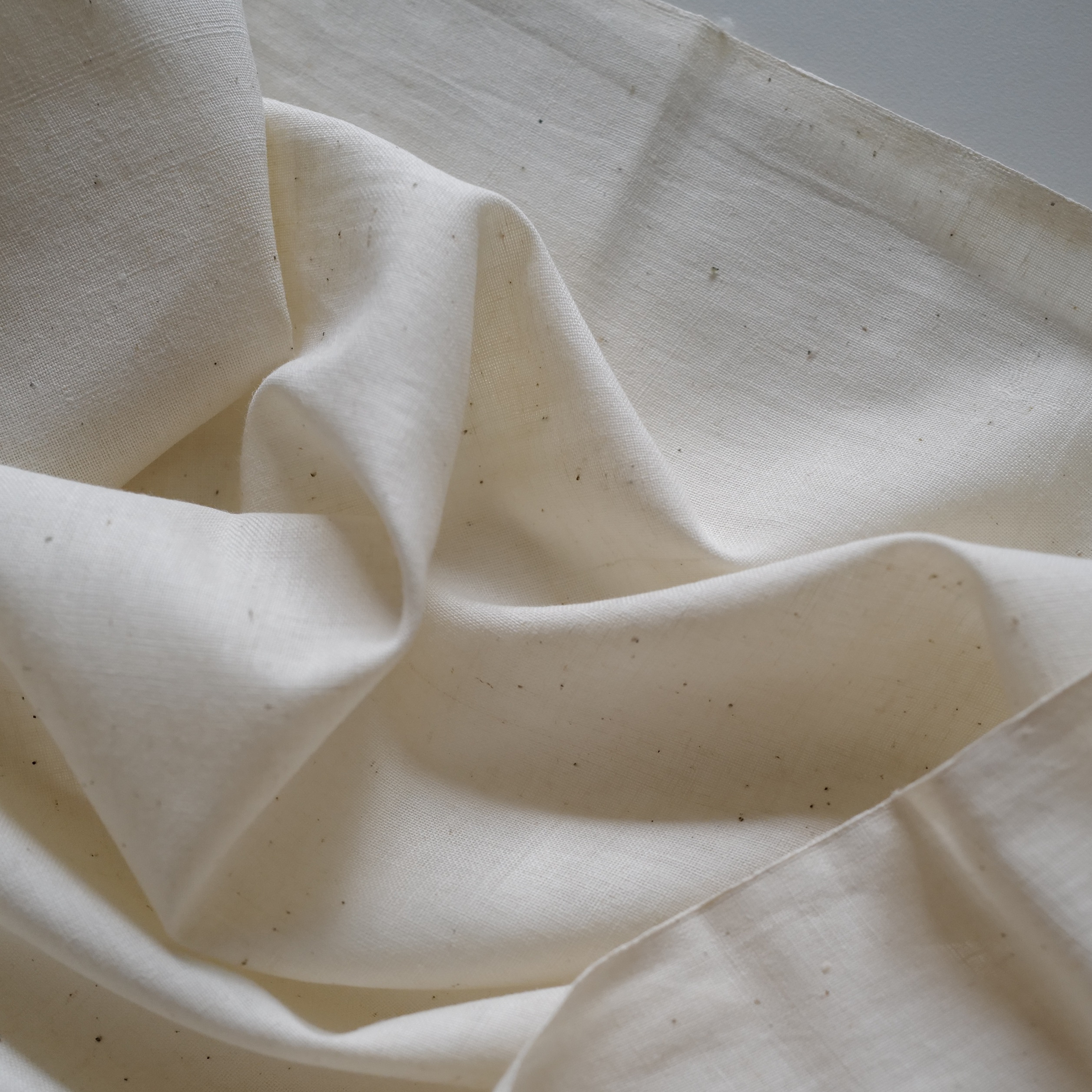 未染色平纹天然棉手织棉布