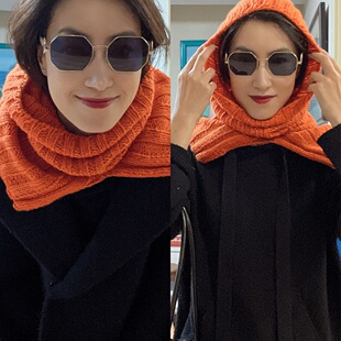 非成品 不含工具 DREAM线成人罗纹巴拉克拉法头巾帽DIY编织材料包