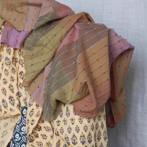 10cm长112cm宽英国Merchant and mills丁香紫草叶线圈纹棉布