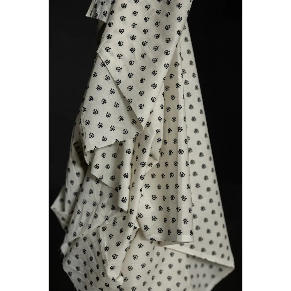 110cm宽黑色无花果印度棉布