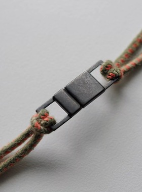 孔径6mm28mm宽一对德国JIM哑光深黑灰色金属小方移动搭扣服装包扣