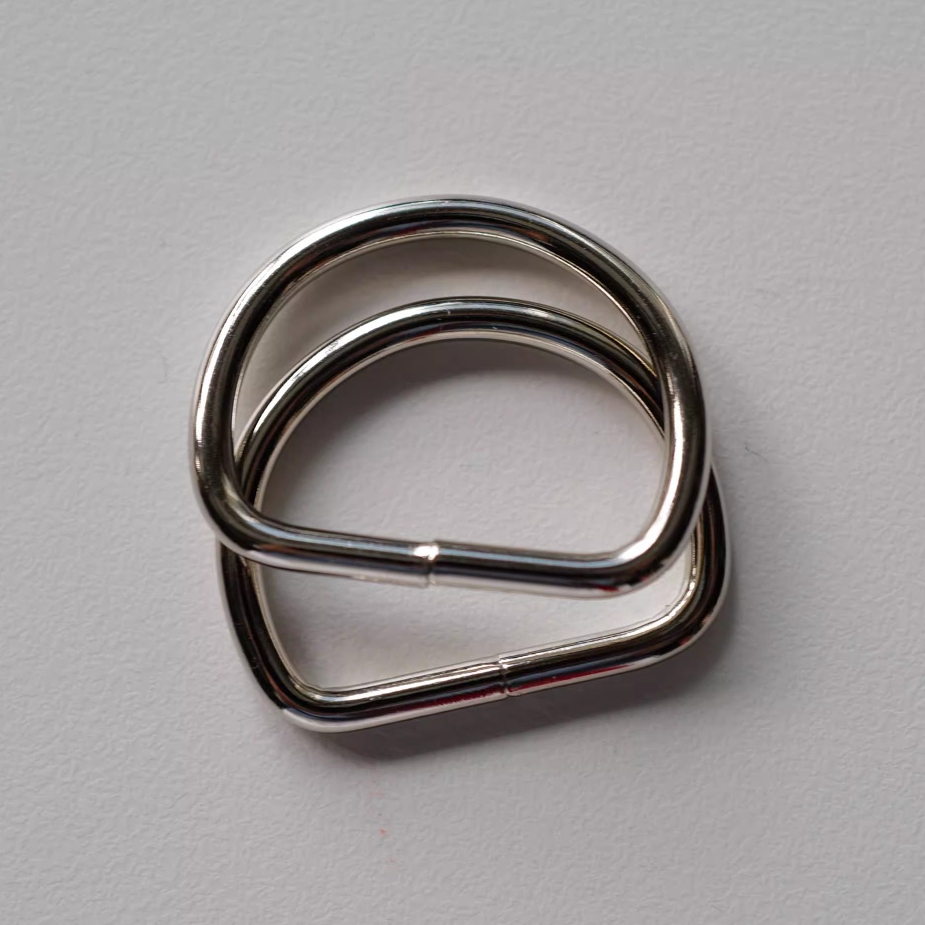 镍质D型环腰带包袋环26mm内径