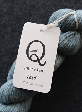 1绞价50克123米worsted粗度Quince Lark柔弹羊毛线围巾毛衣手套线