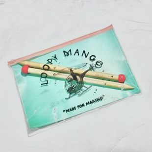 美国Loopy Mango 桃粉枫木单头棒针 15mm 一副价格（2根）