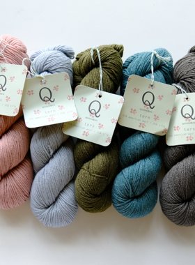 绝版仅一绞美国 Quince人道主义榨蚕丝羊毛手编线Tern围巾披肩线