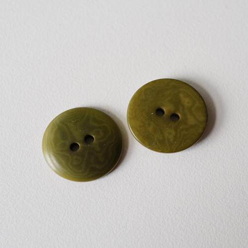 20mm象牙棕榈简洁森林绿纽扣