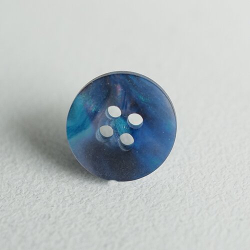 可生物降解蓝色白色混色纽扣