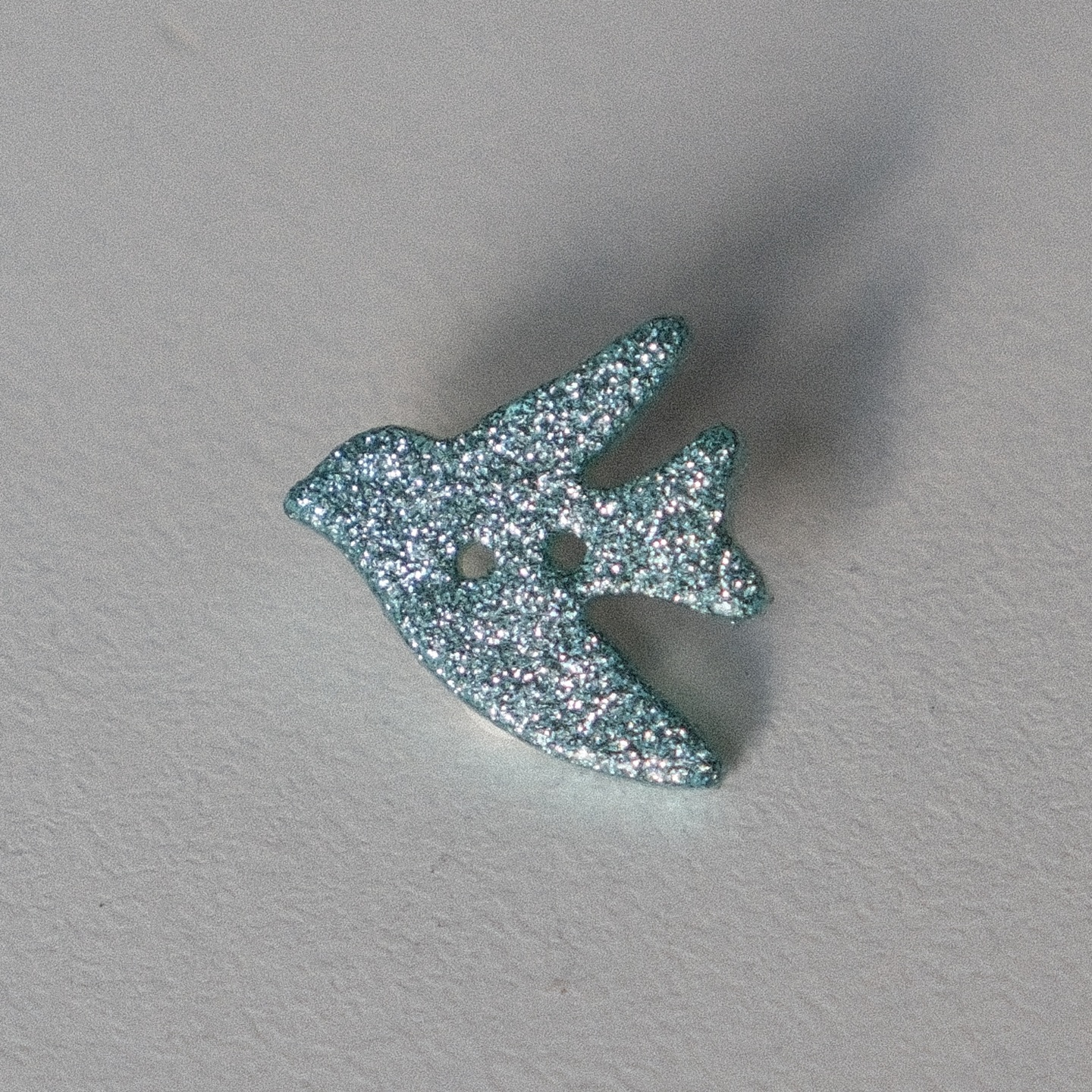 15mm希冀绿闪亮鸟纽扣