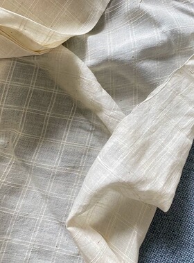20cm长价124cm宽英国Merchant and mills田埂细线格纹印度棉布