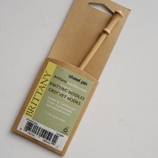 针部分粗4.8mm 长约15cm 美国Brittany桦木手工古典风披肩针 发簪