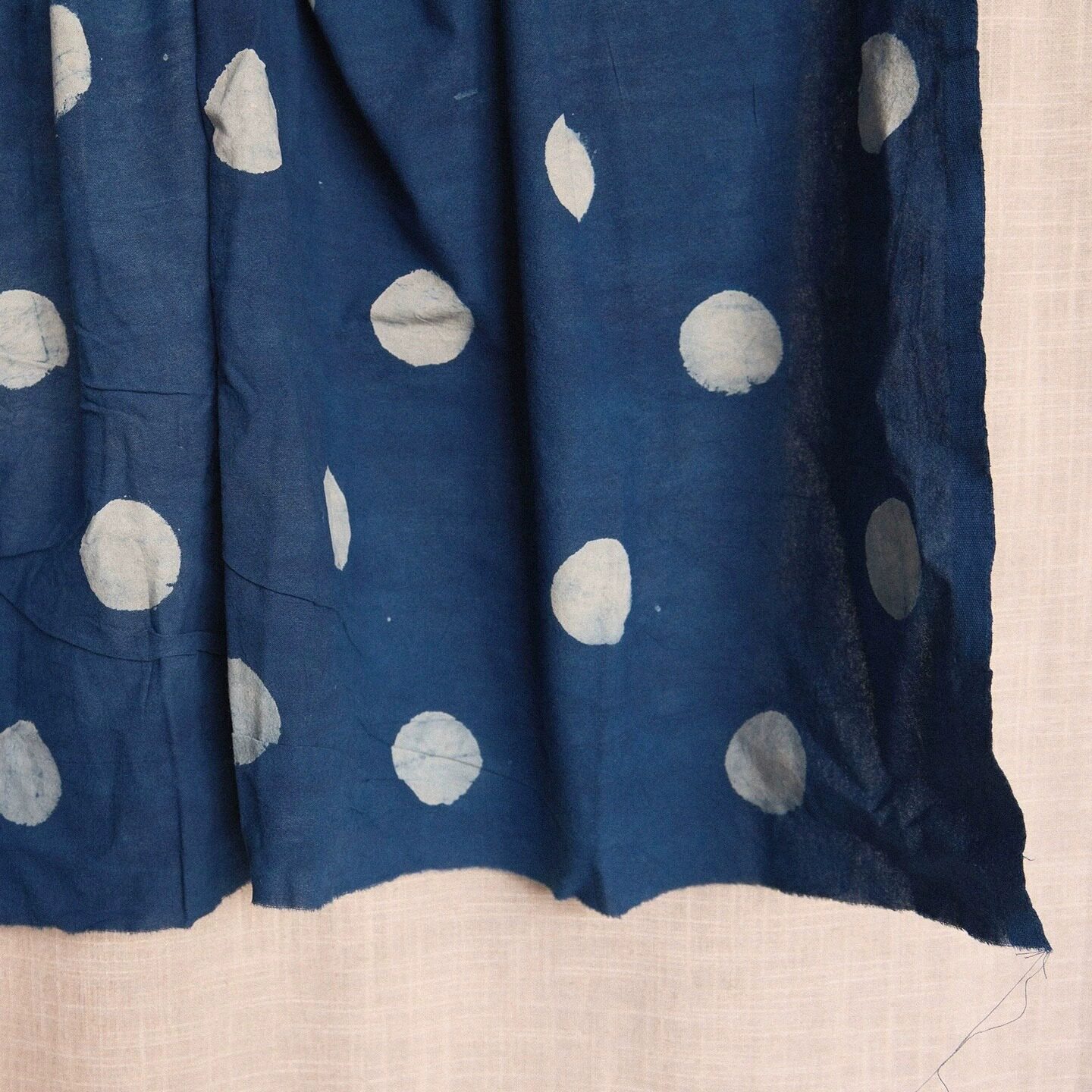 靛蓝染色月亮棉布148cm宽