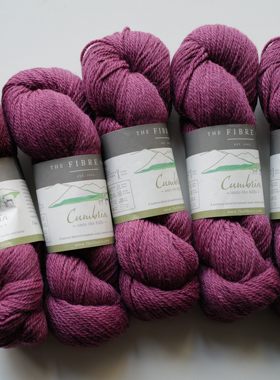 Calluna色Cumbria Worsted粗度英国The Fibre Co羊毛马海毛线