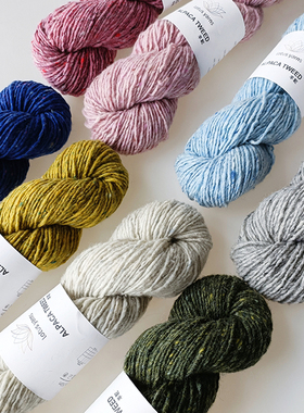 ALPACA TWEED 盛莲新款毛线 特细美利奴羊毛 夹花毛线