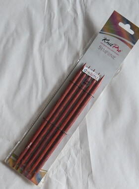 7mm 20cm一副价KnitPro Dreamz棕色木质双头直针