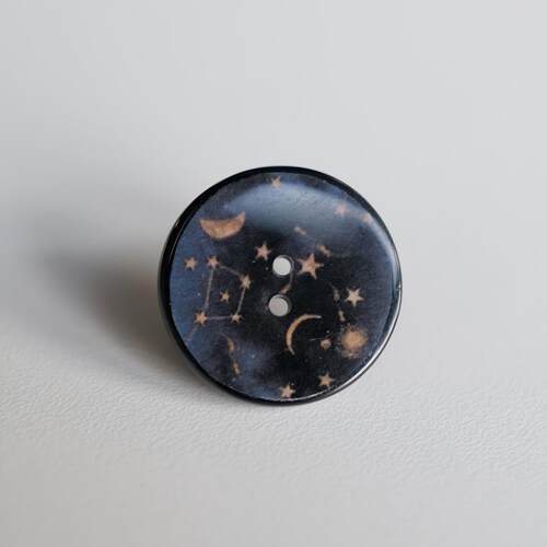 大熊座弯月恒星行星占星主题纽扣