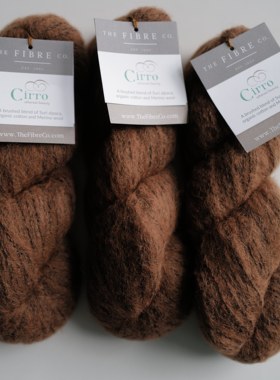 Stellar色50克225米1绞英国The Fibre Co Cirro 羊驼有机棉羊毛线