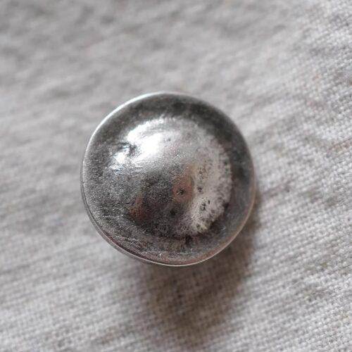 旧银色圆顶中心ABS仿金属纽扣