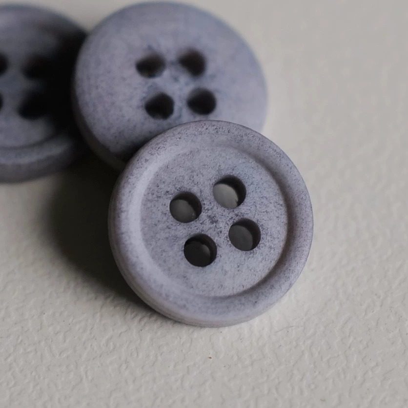 11mm一颗价 英国Merchant and mills棉主成分极地灰B色纽扣