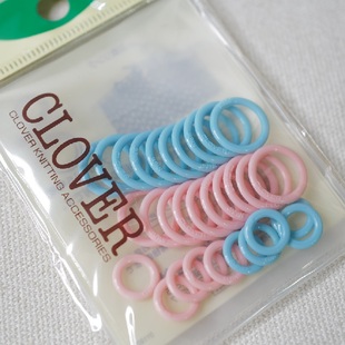日本可乐CLOVER毛线编织容易法宝级工具记号圈一包30个20大10小