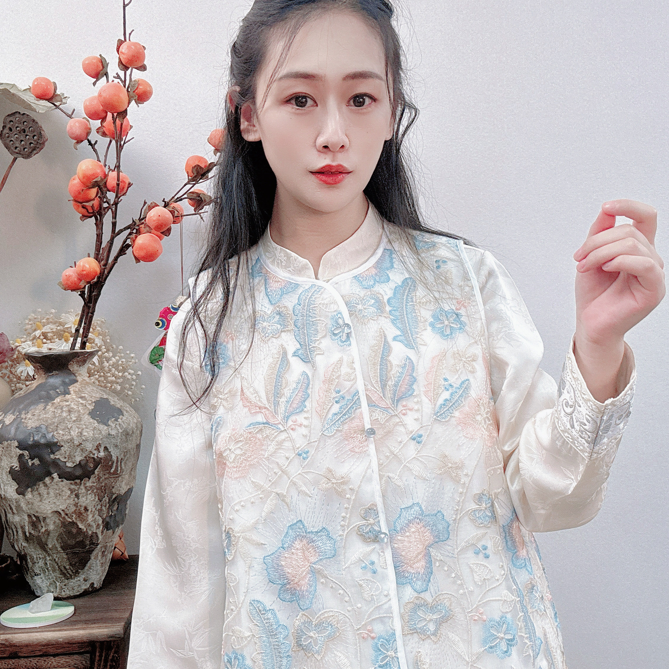 忱禾制【手写信】｜忱禾刺绣新中式马甲坎肩背心342A