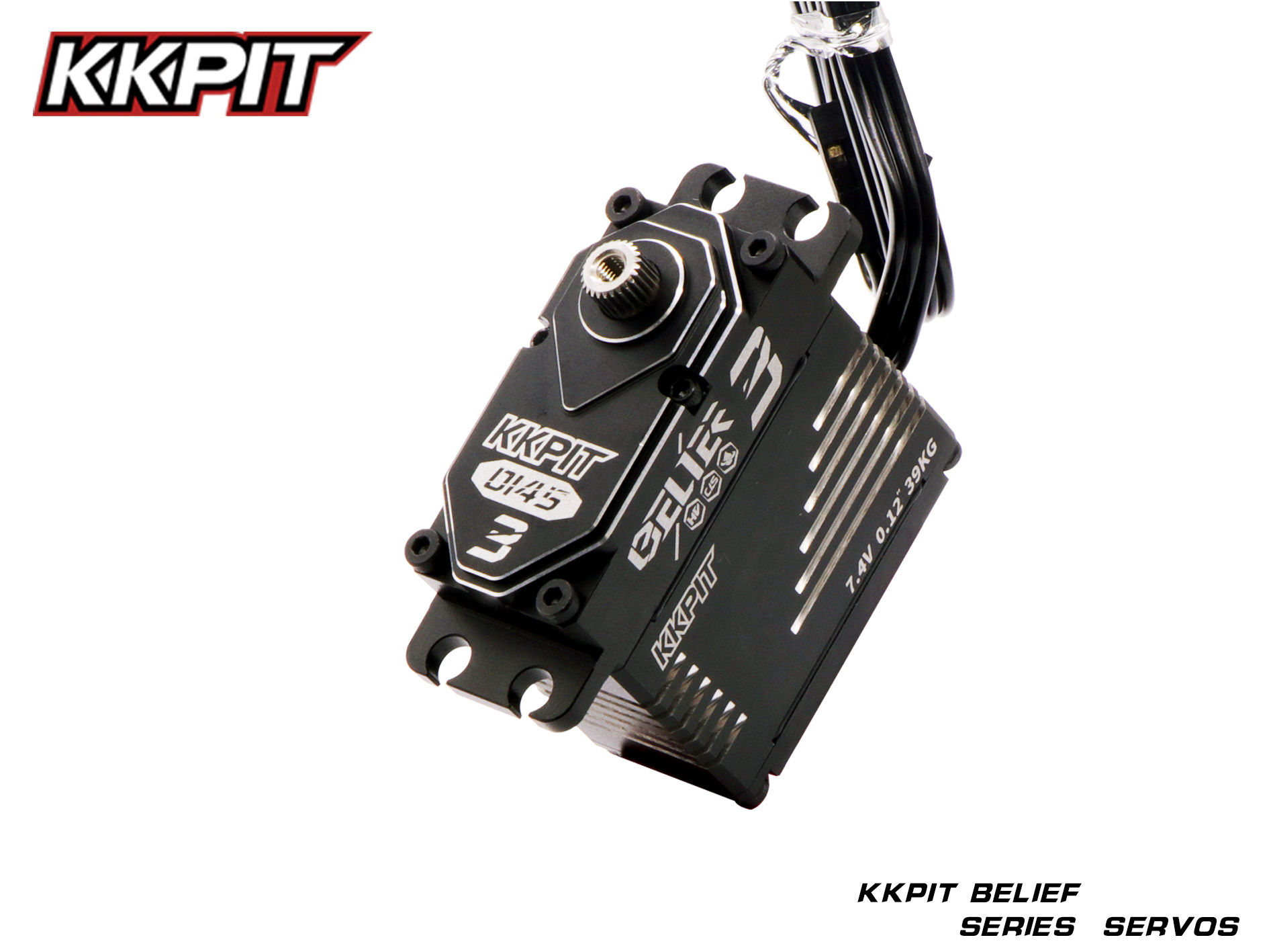 KKPIT-BELIEF FAITH 시리즈-NO. 3 서보 0145-RC 알루미늄 합금 고토크 톱니 방수 서보