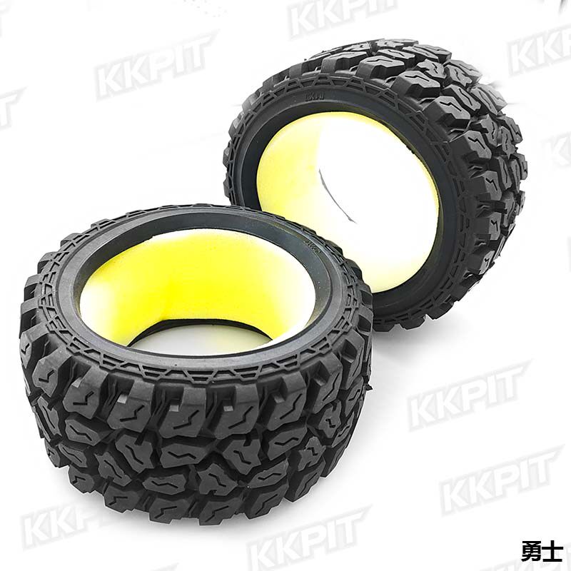 [KKPIT 공식] 1:8 빅풋 타이어 워리어 타이어 트럭 타이어[차량당 4개 허브 스폰지 포함]