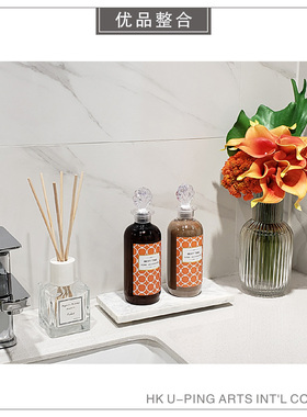 浴室卫生间香薰瓶花艺软装饰品
