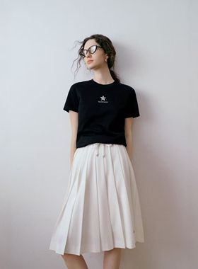 CHESTER CHARLES | 2026新款 闪烁星星纯棉圆领休闲百搭短袖T恤