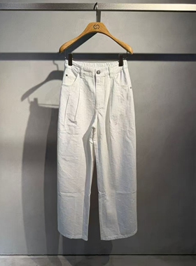 CHESTER CHARLES | 2026新款 简约百搭暗花满印logo棉质牛仔裤