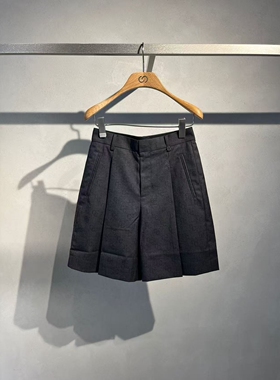 CHESTER CHARLES | 2026新款 百搭简约满印logo五分西装短裤