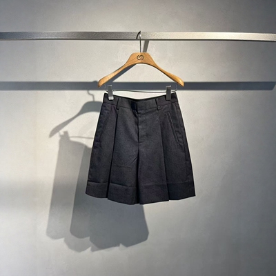 CHESTER CHARLES | 2026新款 百搭简约满印logo五分西装短裤