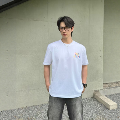 CHESTER CHARLES | 2026新款 男款 彩色刺绣字母logo短袖T恤