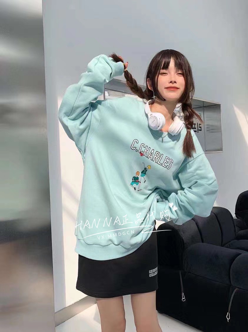 包邮 chester charles 2023年春夏  字母logo套头卫衣  hanna代购