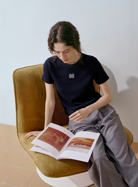 CHESTER CHARLES | 2026新款 简约百搭logo短袖T恤