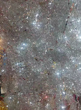 婚庆道具新款亮片网雪花网婚礼迎舞台背景吊顶结婚装饰镜面造型网