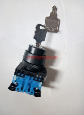 正品FeFUJI 二档自锁钥匙选择旋钮开关 AR22JR-2A 2B11A 2B20A