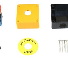 原装和泉按钮YW1B-V4E11开关盒 带急停按钮带警示牌